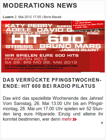 Radio
                Pilatus HIT600